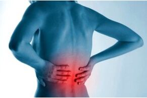 Plaats van spinale osteochondrose